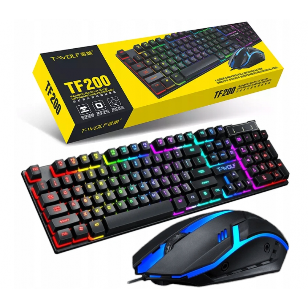 1000028204.png T-Wolf TF200 RGB Gaming Keyboard & Mouse Combo - Image 1
