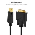 Basix Display Port to DVI Converter Cable D7 - Image 3