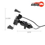 Universal Bike Phone Holder with USB Socket - Image 4