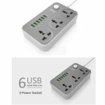 LDNIO 6 USB Ports and 3 Power Socket Extension SC3604 - Image 7
