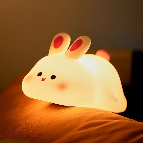 Big Face Rabbit LED Rechargeable Night Light