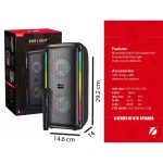 KTS-1972 RGB Speaker With Wireless Mic – Portable Bluetooth Karaoke Speaker - Image 2
