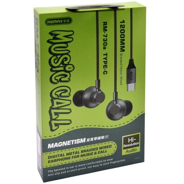 Remax RM-730A Type C Wired Earphones