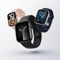 Modern smart watches with fitness tracking and Bluetooth connectivity on a clean minimal background for Gadget City Sri Lanka