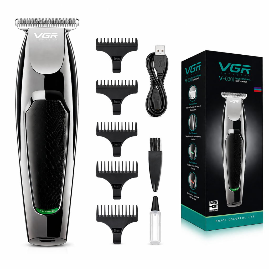 VGR V-030 trimmer full kit with accessories and box GadgetCity.lk Sri Lanka VGR V030 professional hair trimmer white background GadgetCity.lk VGR V-030 cordless beard trimmer with combs GadgetCity.lk Sri Lanka VGR V030 grooming kit accessories GadgetCity.lk VGR V-030 trimmer packaging box Sri Lanka GadgetCity.lk