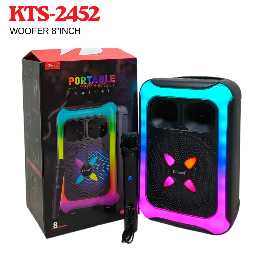 KTS-2452 Portable Bluetooth Speaker with FM Radio and USB Support in Sri Lanka