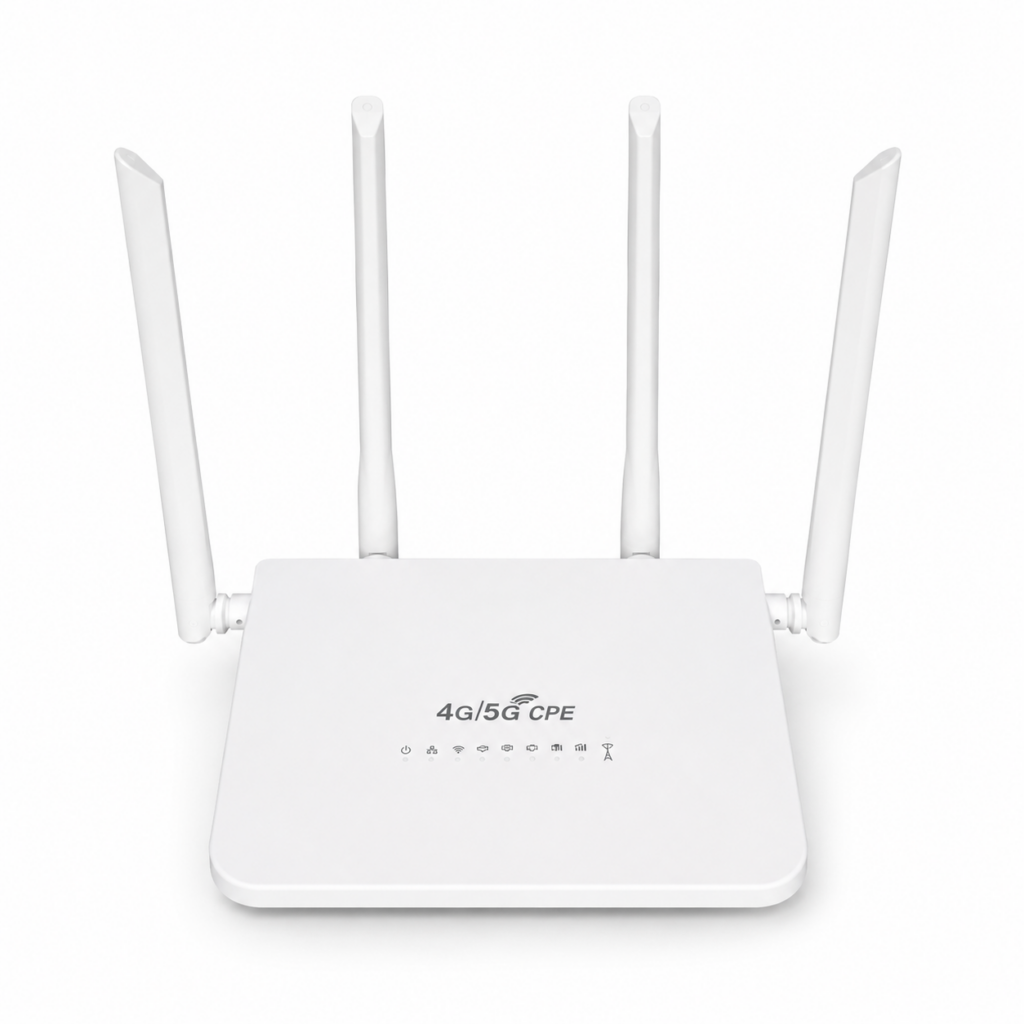 R103 4G/5G LTE CPE WiFi Router with 4 External Antennas – 300Mbps SIM Card Wireless Router for Home & Office in Sri Lanka