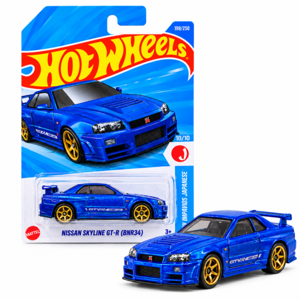 Hot Wheels Nissan Skyline GT-R (BNR34) Toy Car